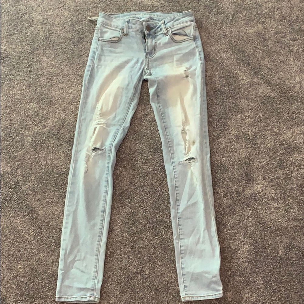 Light Blue Ripped Jeans